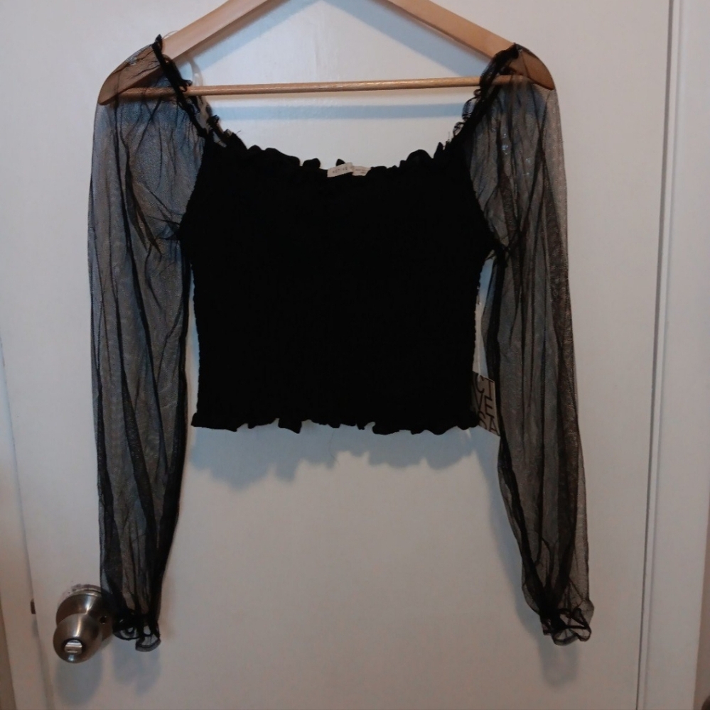 Long Sleeve Crop Top